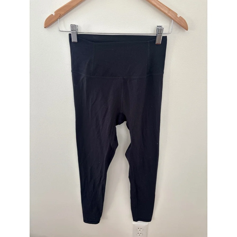 Free People Movement Black High Rise‎ Crop Leggings Athleisure Size S/P